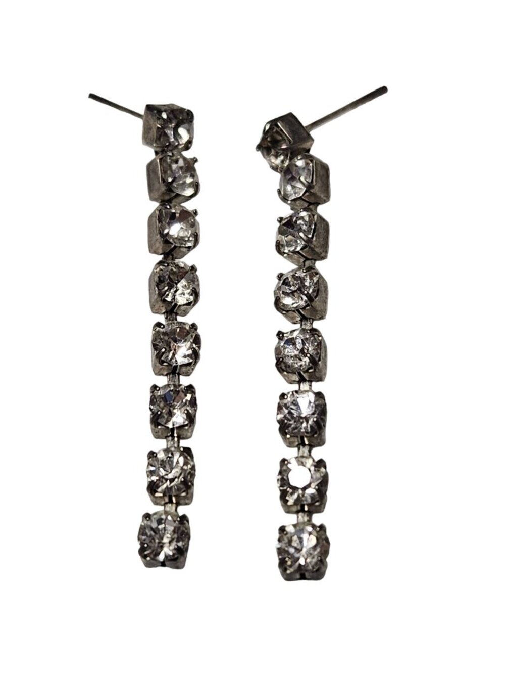 Vintage Rhinestone Dangle Earrings Classic Minimalist Fashion Jewelry Women